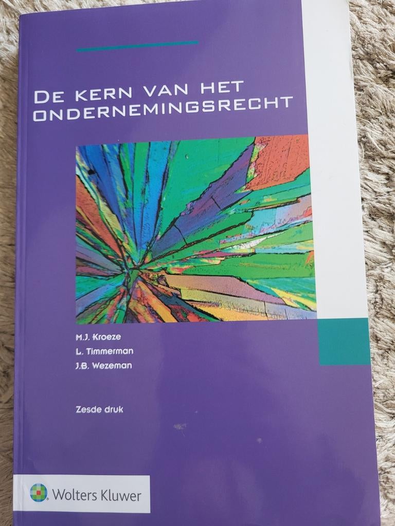 L. Timmerman - De kern van het ondernemingsrecht, L. Timmerman, Sociale wetenschap, Ophalen of Verzenden, Zo goed als nieuw