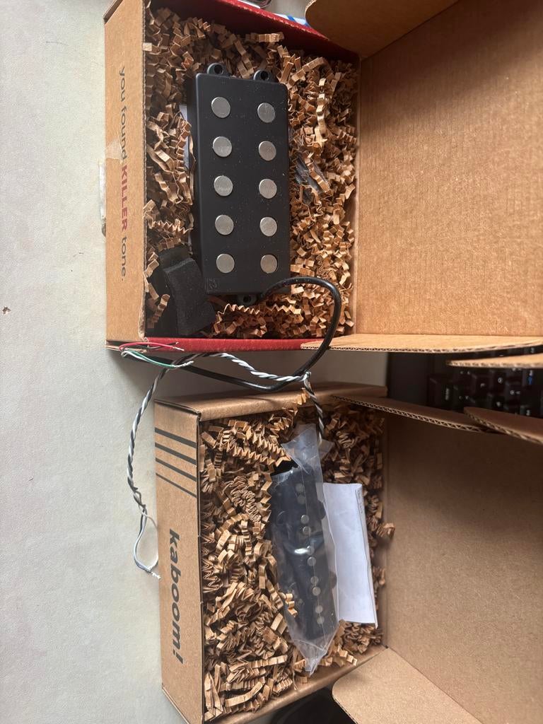 Nordstrand mm5.4 en NJ5s set - Lakland string spacing, Muziek en Instrumenten, Ophalen of Verzenden, Zo goed als nieuw, Elektrische basgitaar