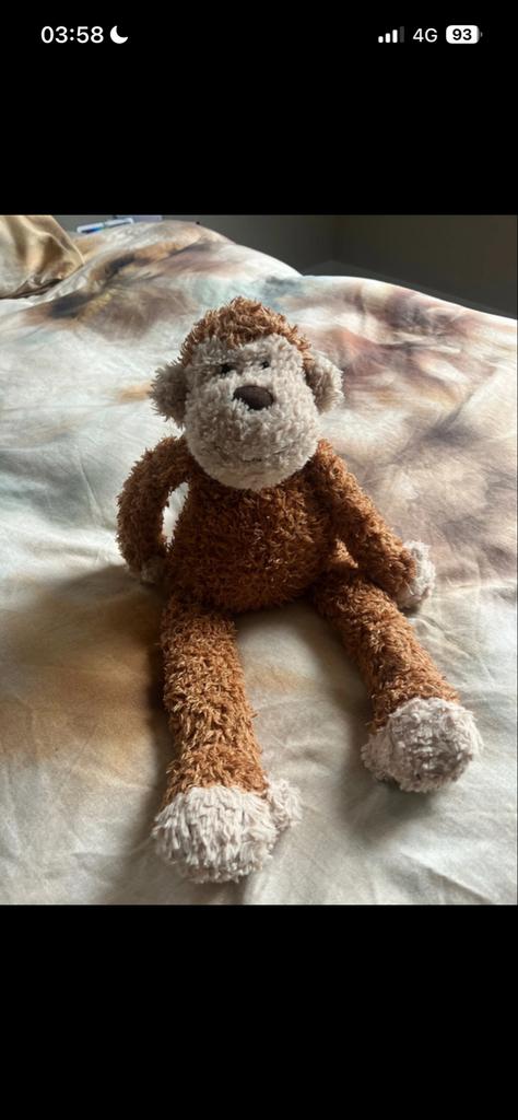 Nieuwe Jellycat aap, Ophalen of Verzenden, Nieuw, Overige typen