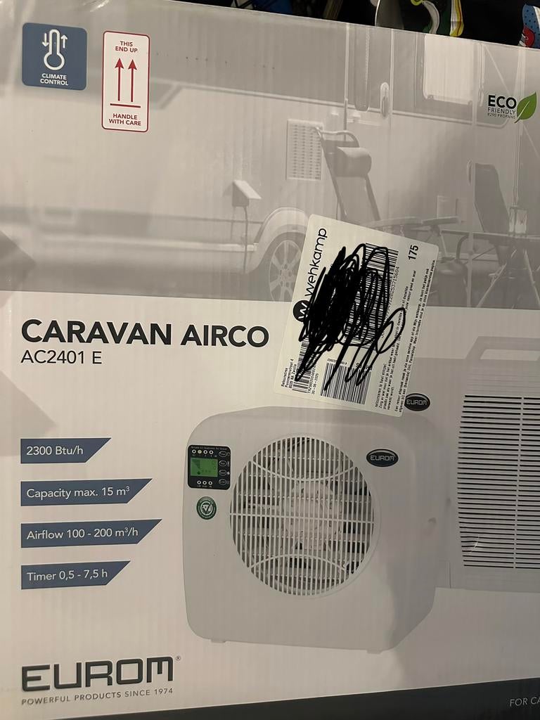 Nieuwe Eurom AC2401E caravan camper airco, Caravans en Kamperen, Ophalen, Nieuw