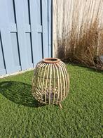 Kaarshouder (windlicht ) hout bamboe, Huis en Inrichting, Ophalen, Gebruikt, Hout