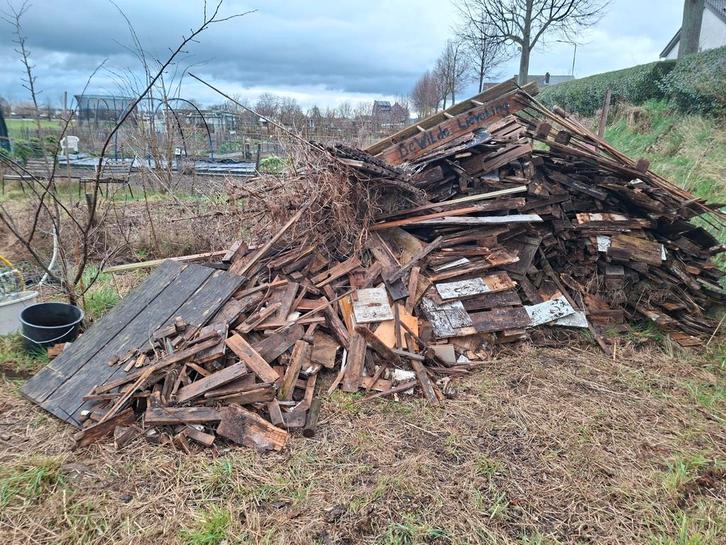 Afval hout gratis af halen, Tuin en Terras, Haardhout, Minder dan 3 m³, Ophalen of Verzenden