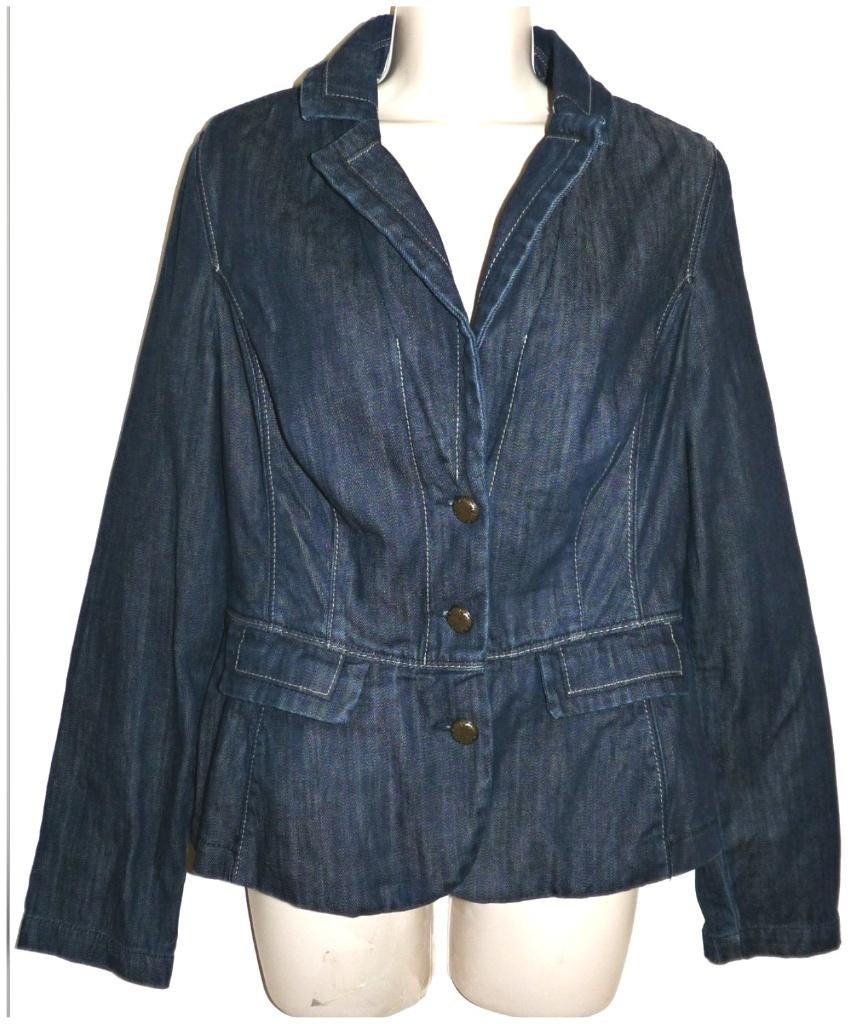Promiss spijkerjasje maat 38, Ophalen of Verzenden, Zo goed als nieuw, Maat 38/40 (M), Blauw