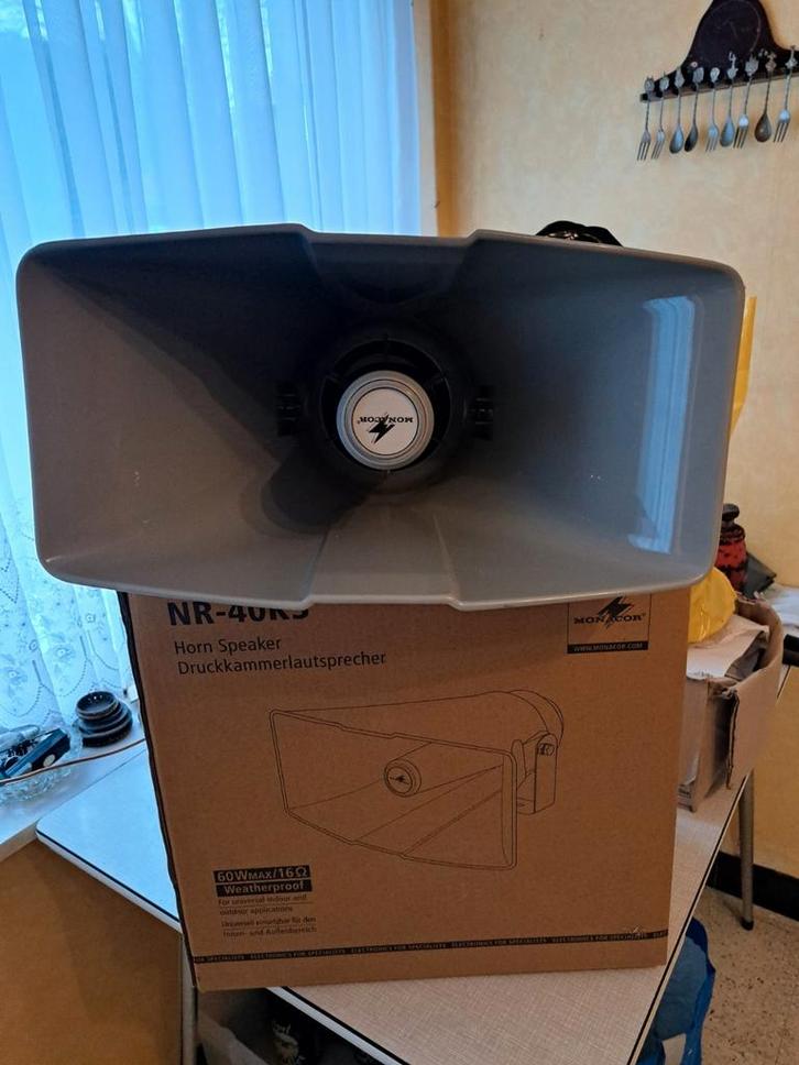 Monacor NR-40KS hoorn luidspreker, Audio, Tv en Foto, Luidsprekers, Nieuw, Overige typen, Minder dan 60 watt, Overige merken, Ophalen of Verzenden
