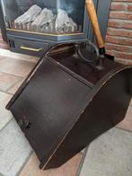 Antieke kolenbak met schep - Vintage haardaccessoire, Ophalen