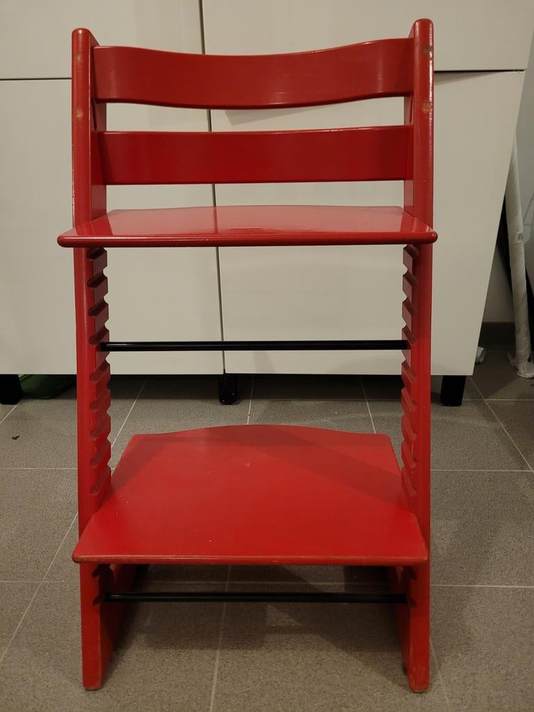 Stokke Trip Trap stoel rood, Ophalen of Verzenden