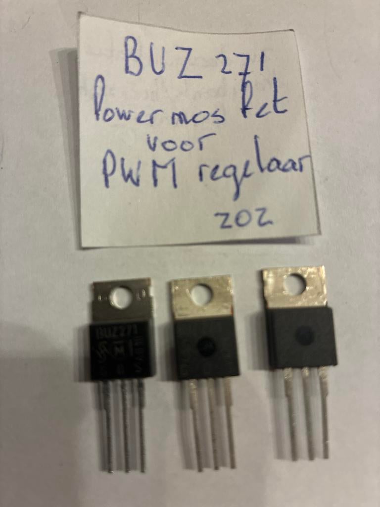 BUZ271 Power MOSFET voor PWM regelaar - 3 stuks, Ophalen of Verzenden, Nieuw
