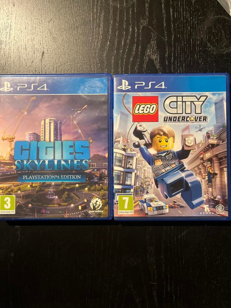 PS4 Games: Cities Skylines & LEGO City Undercover, Spelcomputers en Games, Avontuur en Actie, Gebruikt, 1 speler, Ophalen of Verzenden