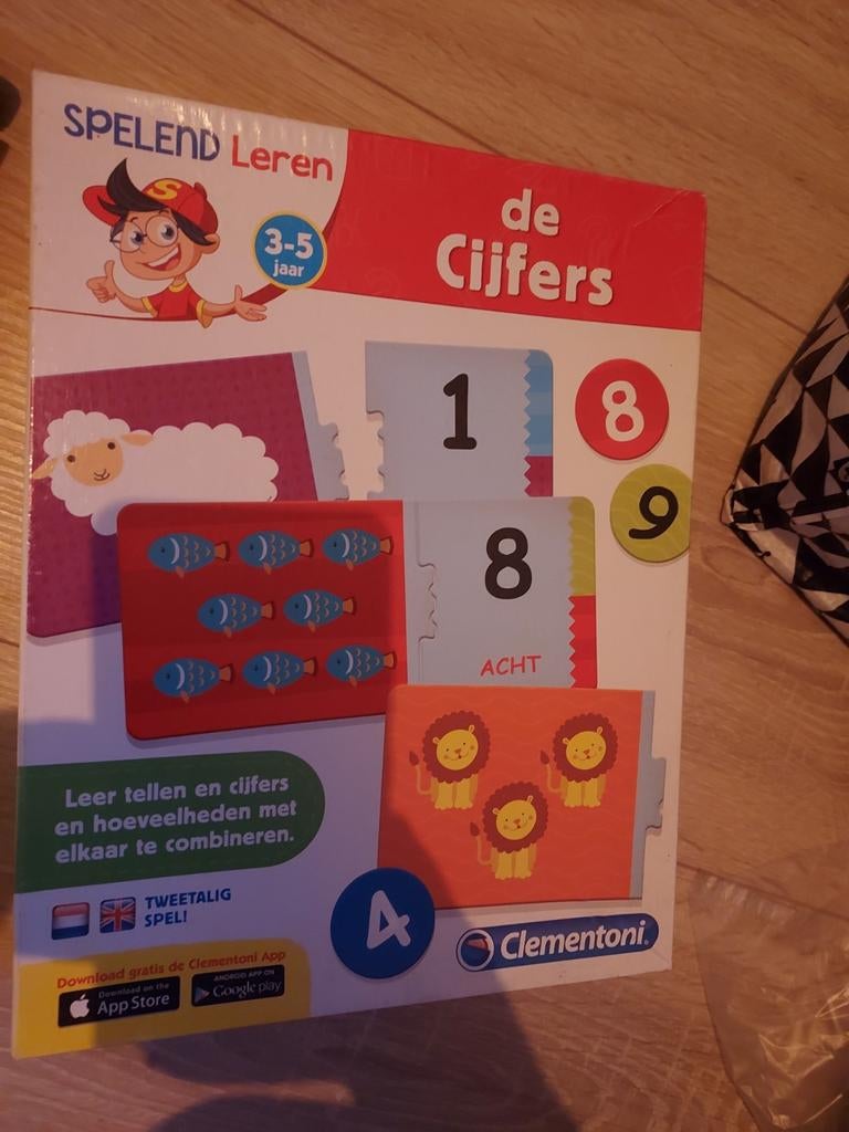 Clementoni Spelend Leren: De Cijfers (3-5 jaar), Ophalen of Verzenden, Zo goed als nieuw, Rekenen