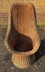 Vintage Rieten Stoel - Perfecte Staat, Ophalen, Bruin, Riet of Rotan, Zo goed als nieuw
