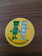 6645 Leuke Asperge sticker - Groene en Witte Asperge, Ophalen of Verzenden, Nieuw