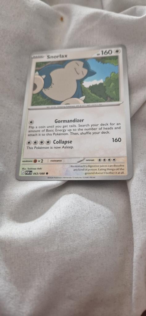 Pokémon kaart Snorlax 063/088, Hobby en Vrije tijd, Verzamelkaartspellen | Pokémon, Ophalen of Verzenden