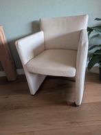 4 eetkamerstoelen - direct beschikbaar, Huis en Inrichting, Stoelen, Gebruikt, Wit, Leer, Ophalen of Verzenden
