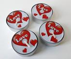 4 waxinelichtjes met tekst: LOVE, €3 incusief verzenden!, Overige materialen, Verzenden, Nieuw, Kaars