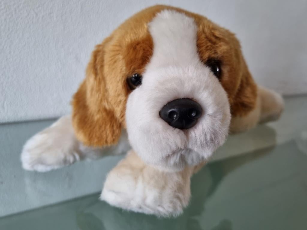 Orig, Uni-Toys, BEAGLE PUPPY, 34 cm, Levensecht, Inwst!, Kinderen en Baby's, Overige merken, Overige karakters, Zo goed als nieuw