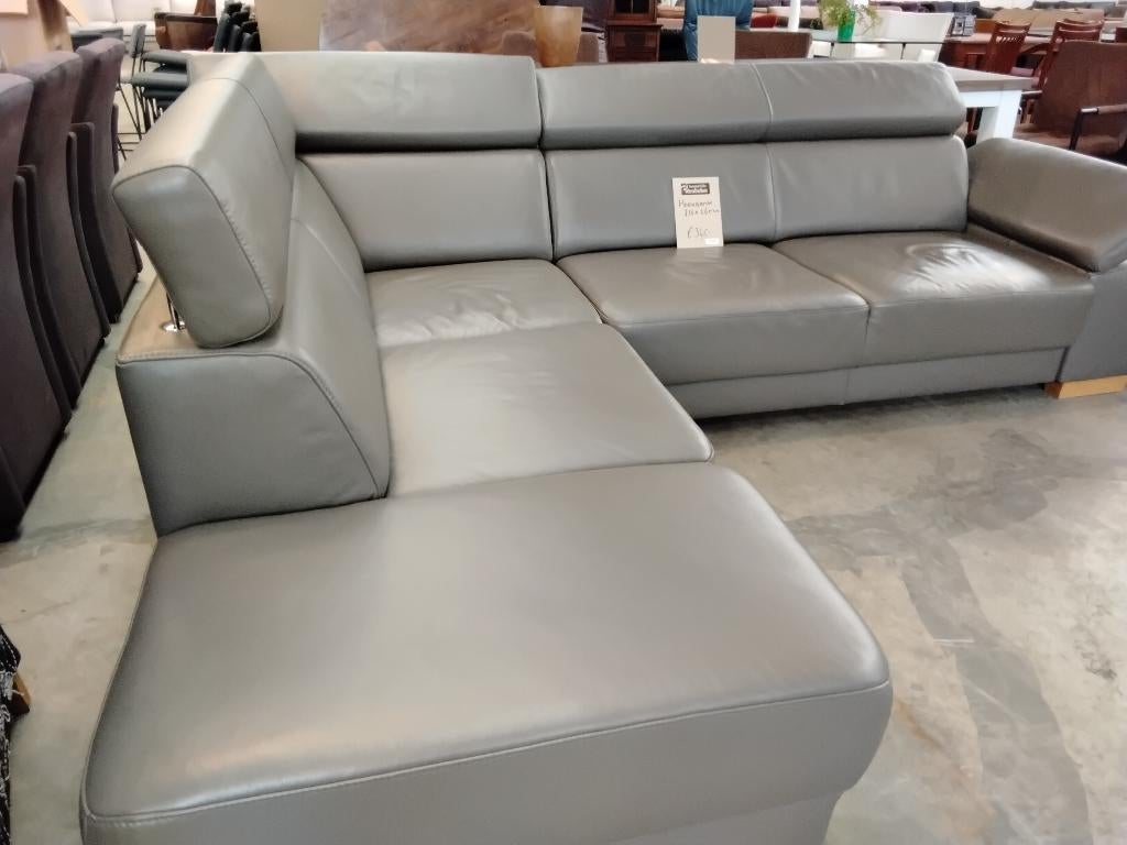 Hoekbank leer, prachtig!