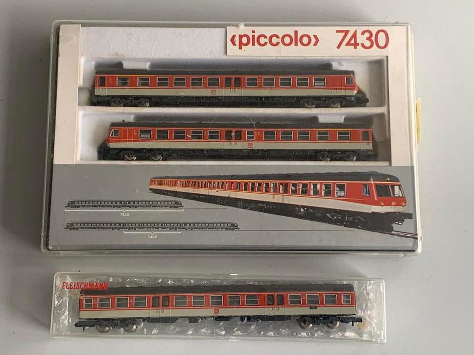 Fleischmann 3-delig dieseltreinstel DB br 614, Hobby en Vrije tijd, Treinset, Gelijkstroom, Fleischmann, Ophalen of Verzenden