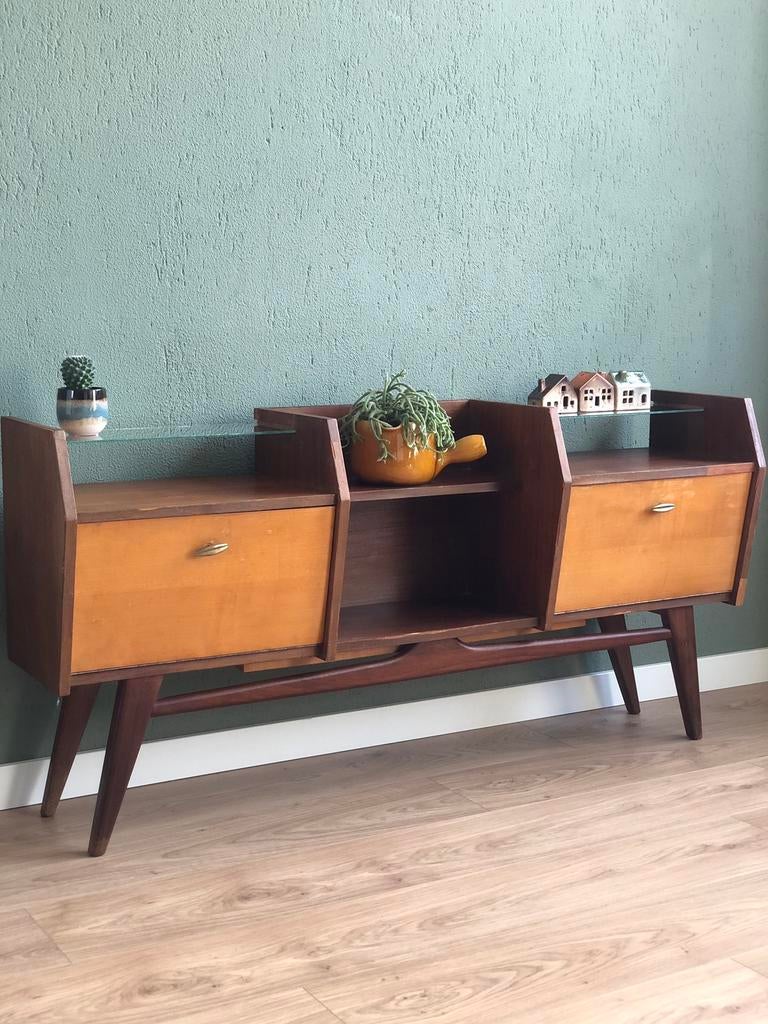 Vintage dressoir/ tv kastje, Ophalen of Verzenden, Zo goed als nieuw, 25 tot 50 cm, 50 tot 100 cm