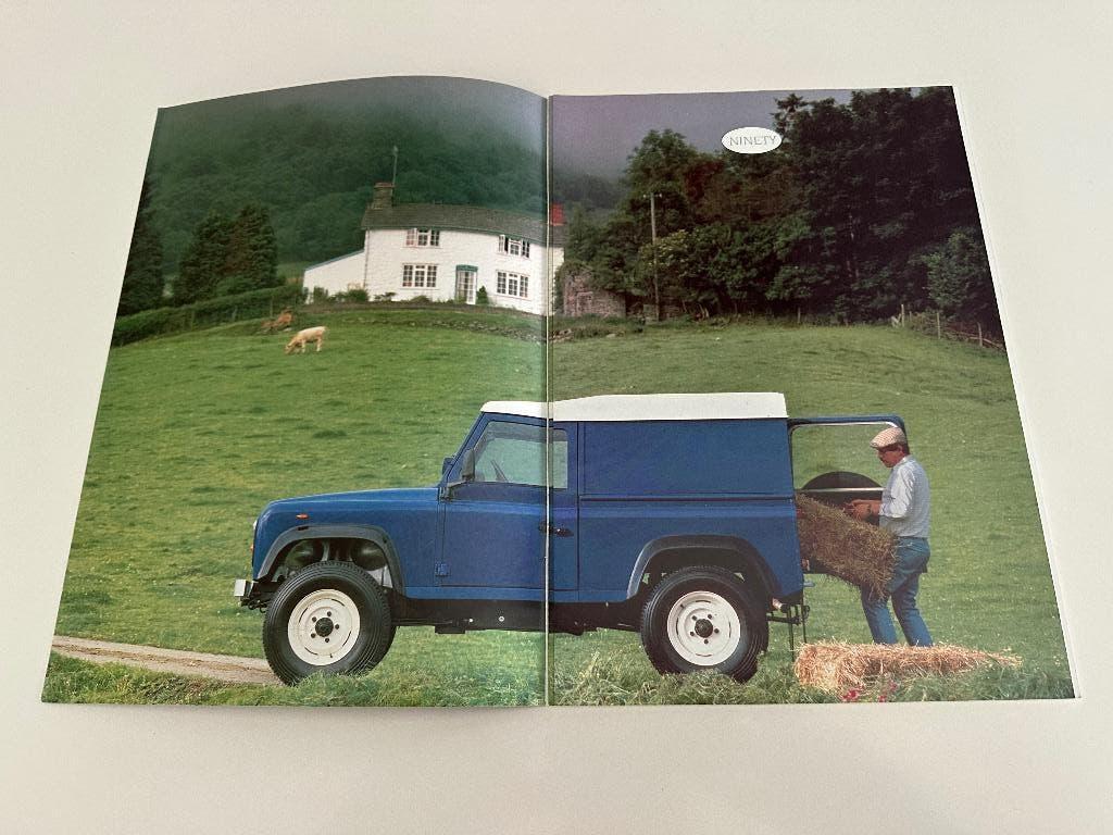 Folder Land Rover Defender One Ten  Ninety, Ophalen of Verzenden, Zo goed als nieuw, Overige merken