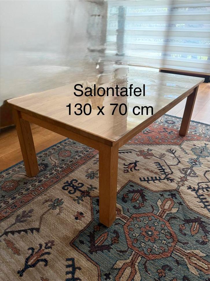 Salontafel 130 x 70 cm, Huis en Inrichting, Tafels | Salontafels, Gebruikt, Minder dan 50 cm, 50 tot 100 cm, 100 tot 150 cm, Rechthoekig