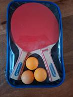 vakantie tafeltennis batje + bal, Sport en Fitness, Tafeltennis, Ophalen, Zo goed als nieuw, Net, Batje(s) of Balletje(s)