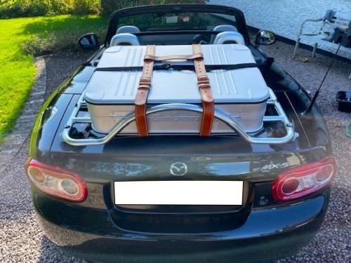 Originele aluminium kofferset voor bagagedrager van een MX5, Ophalen of Verzenden