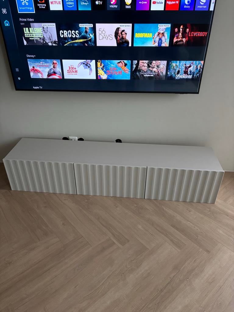 Nieuwe greige tv meubel - perfecte staat!, Ophalen, Overige materialen, 150 tot 200 cm, Nieuw