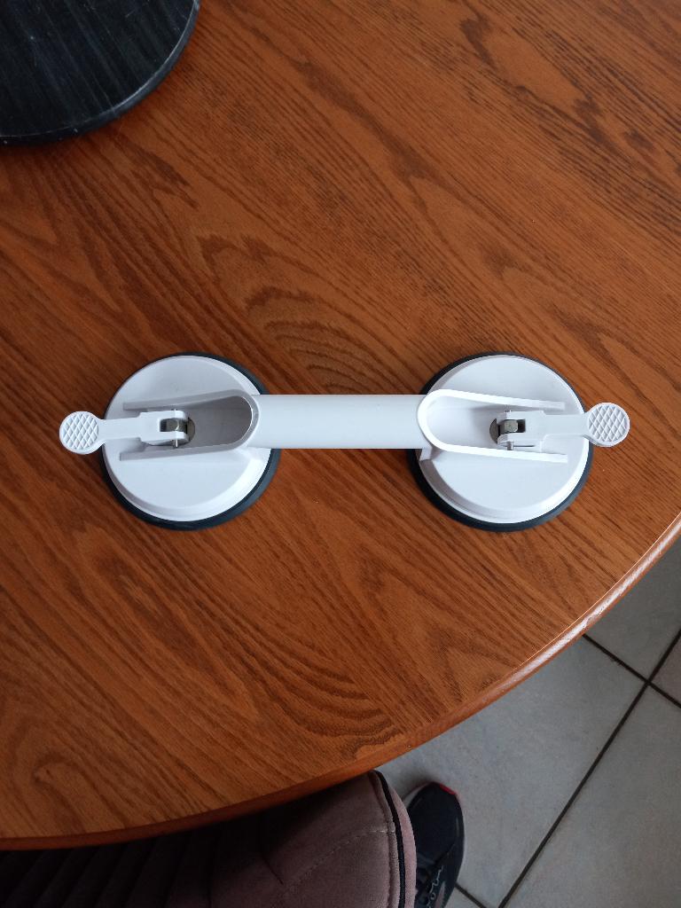 Douche Handgreep Met Zuignap, Huis en Inrichting, Ophalen, Gebruikt, Wit, Overige typen