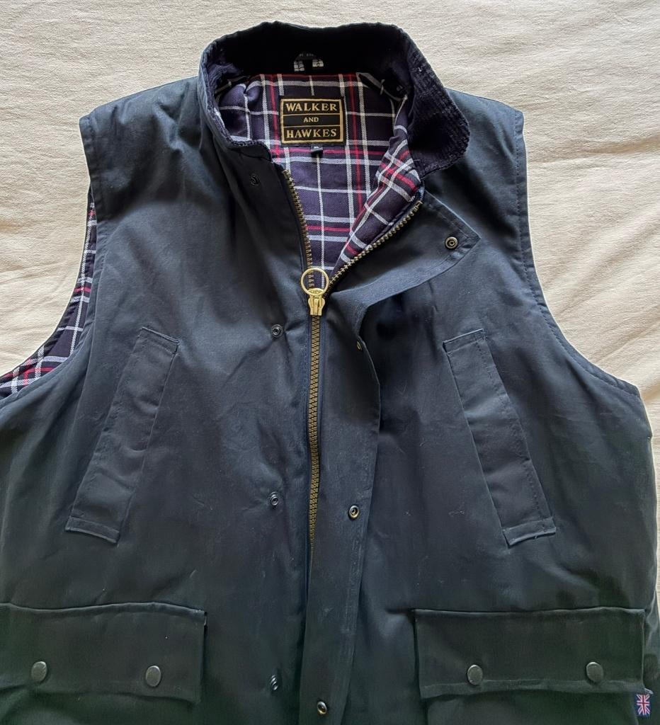 Bodywarmer Walker and Hawkes, Kleding | Heren, Blauw, Ophalen of Verzenden, Walker and Hawkes, Maat 56/58 (XL)