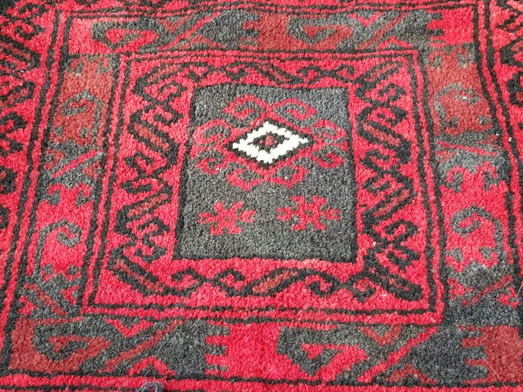 Mooi antiek handgeknoopt Perzisch kussen uit Iran 35-39 cm.
