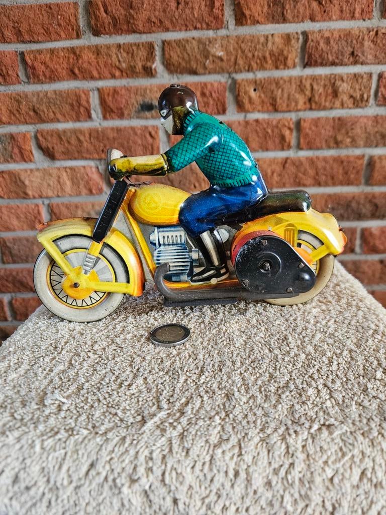 Vintage Blikken Zijspan Motorfiets - USSR Jaren '50, Ophalen of Verzenden
