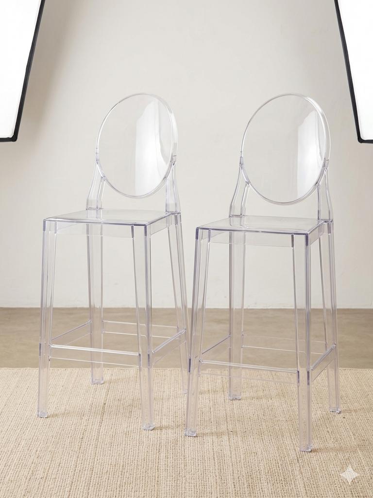 Philippe Starck krukken, Ophalen, Kunststof, Met voetsteun, Zo goed als nieuw