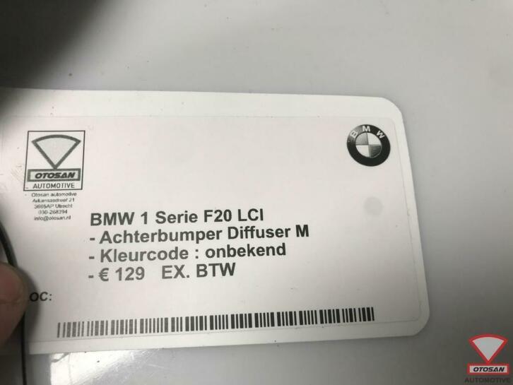 bmw 1 serie f20 lci m diffuser achterbumper, Petuelring 130
80788  Munich, DE, Gebruikt, Info@bmw.de, Ophalen of Verzenden