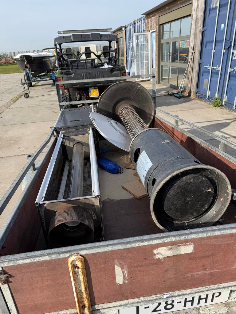 Terrasverwarmer op gas, gebruikt, Tuin en Terras, Ophalen of Verzenden, Gebruikt, Gas, Vloer