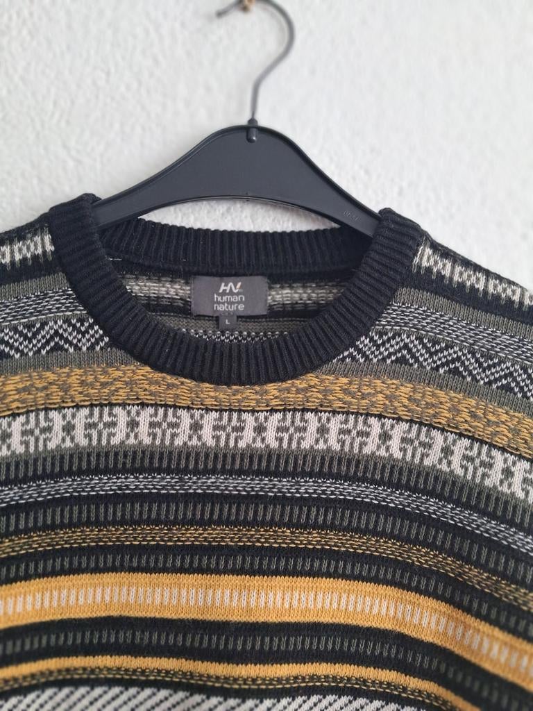 Human Nature Trui met Noors patroon - Maat L, Maat 52/54 (L), Zwart, Ophalen of Verzenden, Zo goed als nieuw