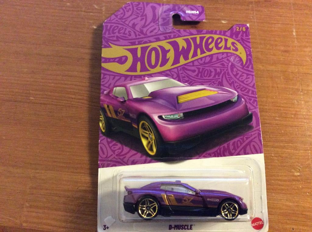 Hot Wheels. D-Muscle, paars. Nieuw, Ophalen of Verzenden, Nieuw