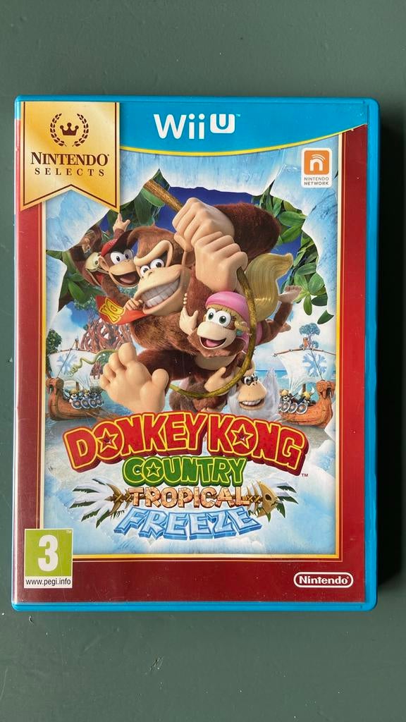 Donkey Kong Country Tropical Freeze Wii U (Nintendo Selects), 1 speler, Eén computer, Ophalen of Verzenden, Zo goed als nieuw