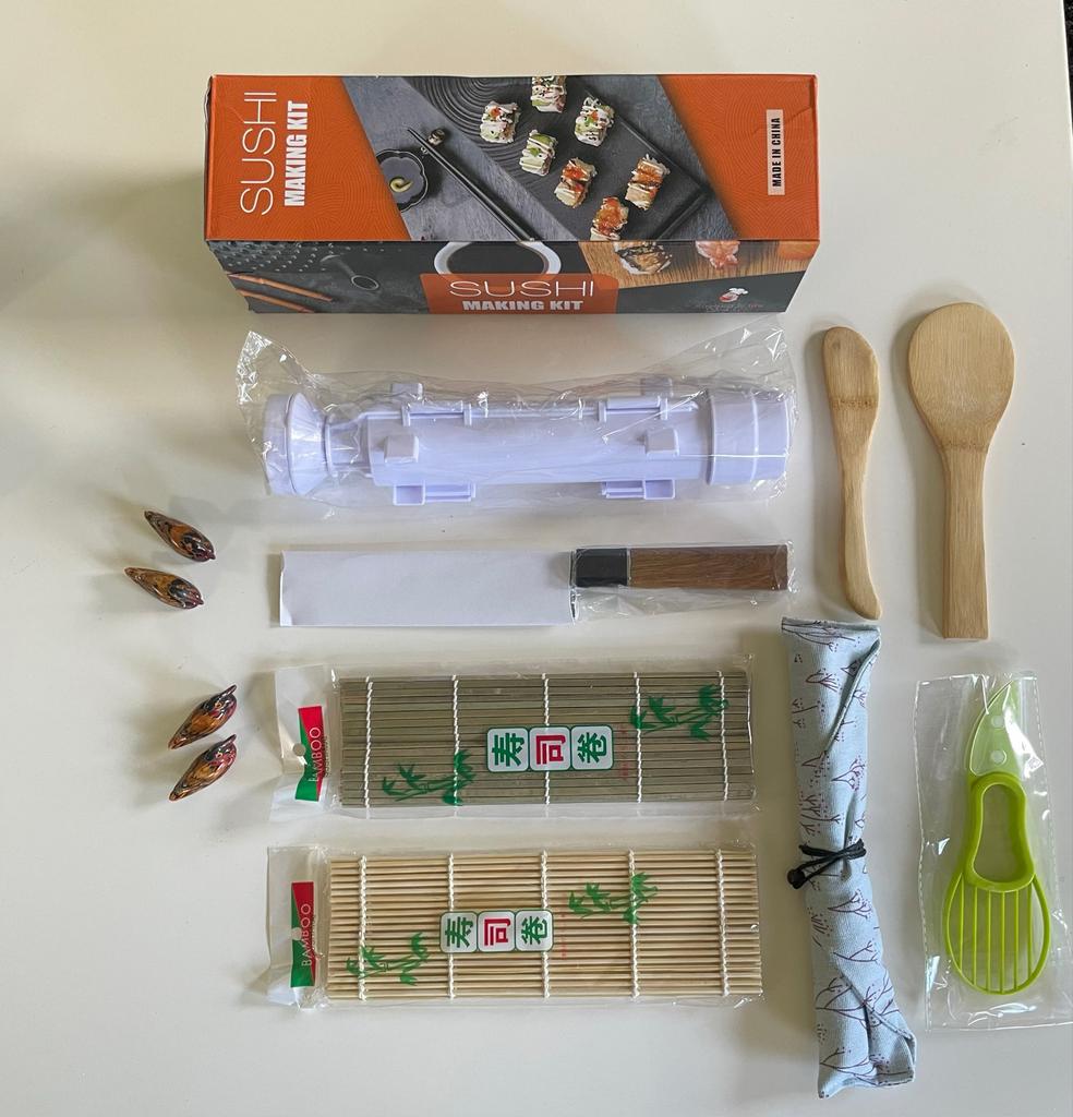 Complete 16-delige Sushi Kit - Maak zelf heerlijke sushi!, Overige typen, Hout, Nieuw, Ophalen of Verzenden