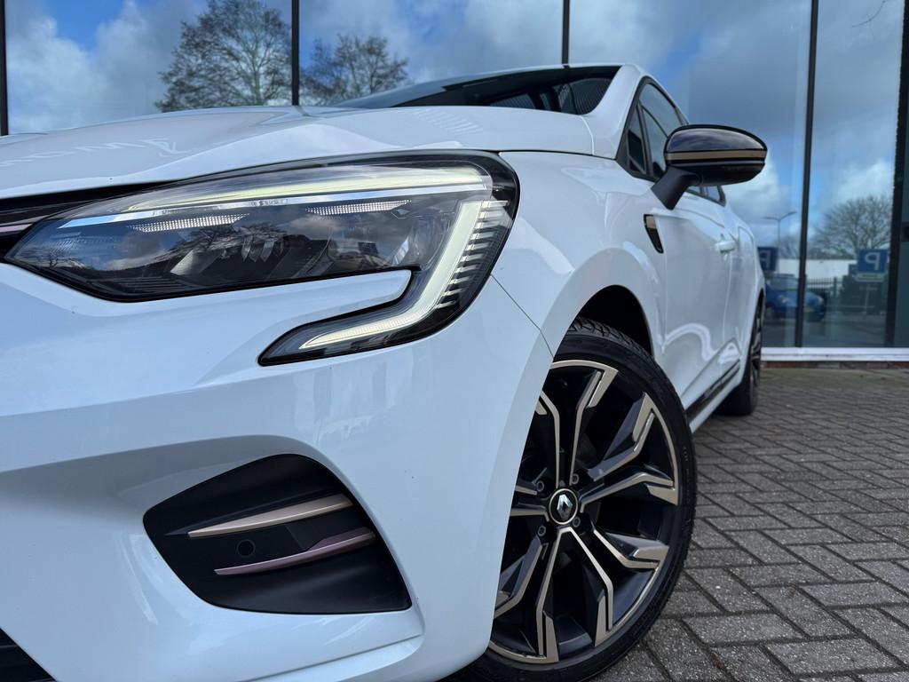 Renault Clio 1.6 E-Tech Hybrid 140 Intens Plus - Automaat -, Auto's, Gebruikt, 4 cilinders, Leder en Stof, Bedrijf