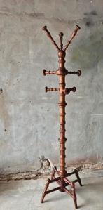 2 x Faux bamboo kapstok hoog 2m jaren 70 draaiend bovenstuk, Ophalen, Gebruikt, Staande kapstok, 150 tot 200 cm