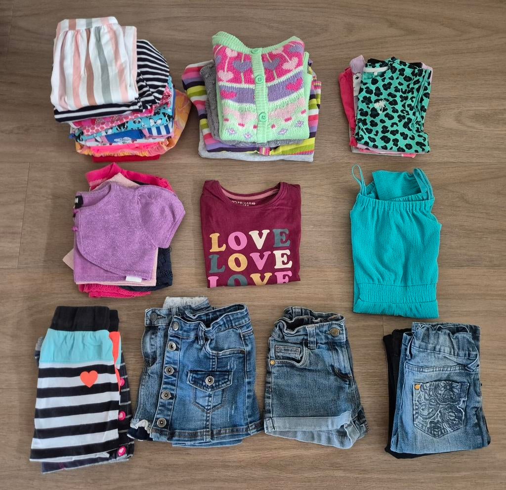 Groot en leuk kledingpakket Meisje Maat 110-116 Lente/Zomer, Kinderen en Baby's, Ophalen of Verzenden, Gebruikt, Maat 110
