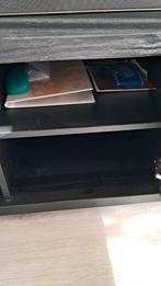 Zwart tv meubel. Grenen hout  190 bij 45, Ophalen of Verzenden, Zo goed als nieuw, 25 tot 50 cm, Minder dan 100 cm