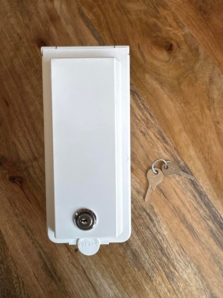 Wandinbouw doos gas wit lange kast met slot GOK, Ophalen of Verzenden, Zo goed als nieuw