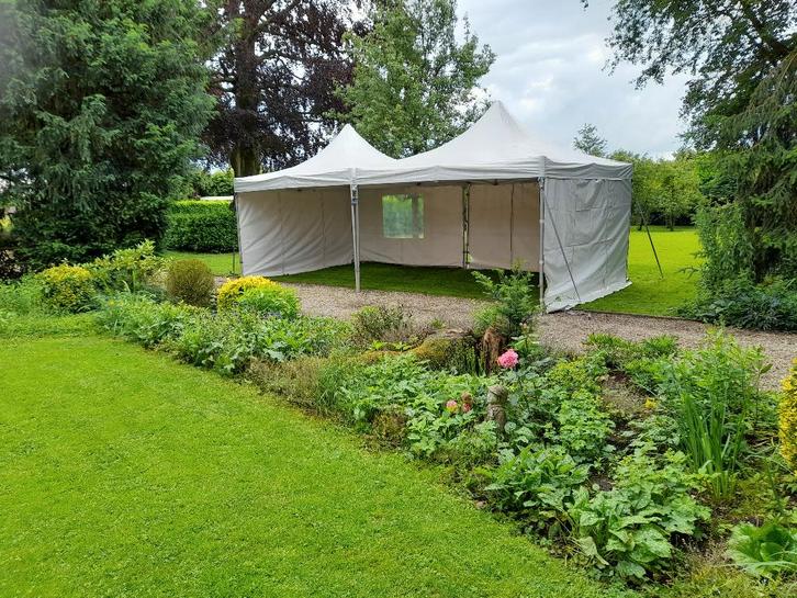 Easy-up Partytent huren! (3x3 / 3x6m 4x4 / 4x8m), Hobby en Vrije tijd, Feestartikelen | Verhuur, Zo goed als nieuw, Overige, Ophalen