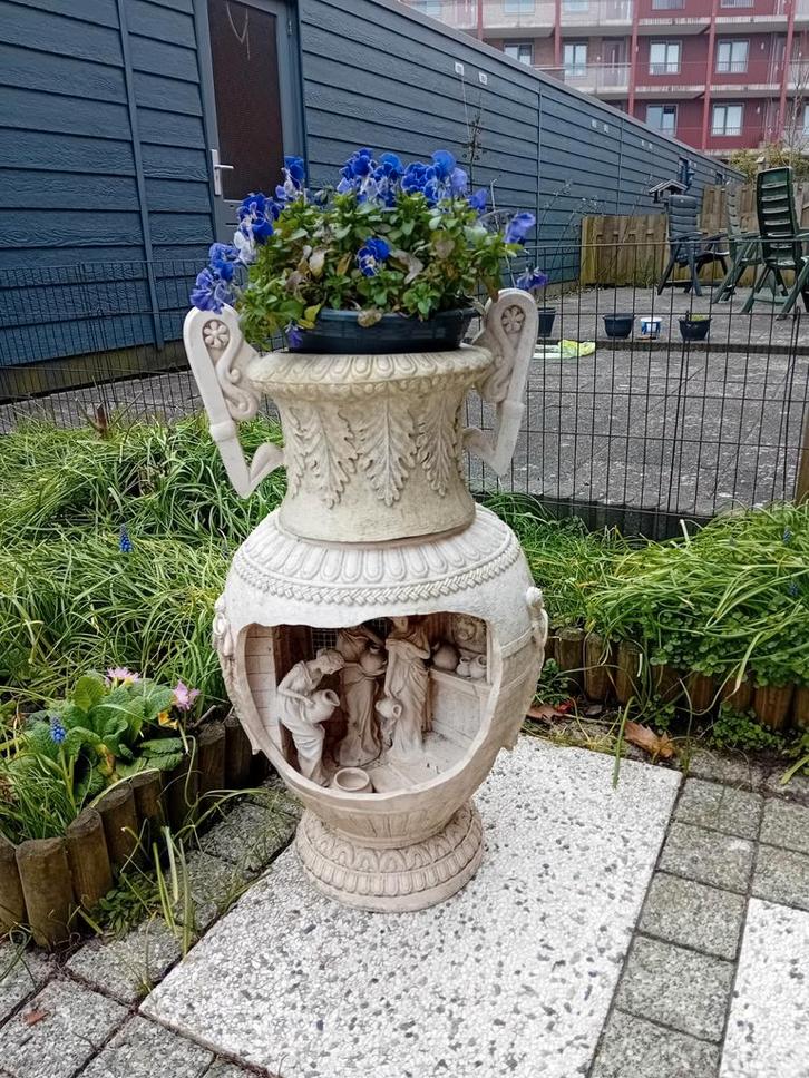 Decoratieve kruik Romeins tafereel, Tuin en Terras, Tuinvazen, Ophalen of Verzenden