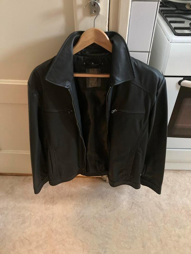 Stijlvol Zwart nep Leren Jack - Greenland Wappstore, Kleding | Heren, Jassen | Winter, Nieuw, Maat 48/50 (M), Zwart, Verzenden