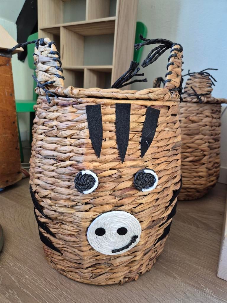 Rieten speelgoedopbergmand dier, Ophalen, Zo goed als nieuw, Overige typen