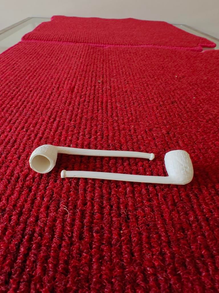 Set van 2 vintage kleipijpen - handgemaakt, Ophalen of Verzenden