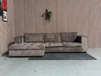 GRATIS LEVERING Ribstof Loungebank Bruin 305x175 GEREINIGD