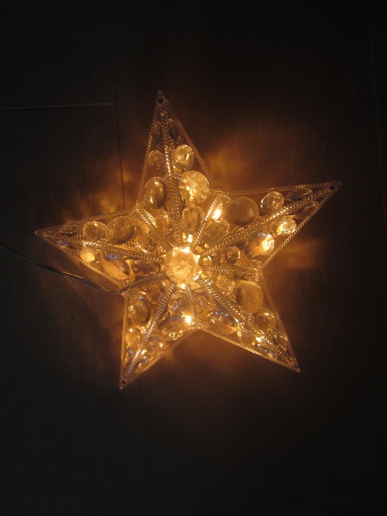 kerst ster ACRYL kristallen transparant raamdecoratie  kegel, Ophalen of Verzenden, Nieuw